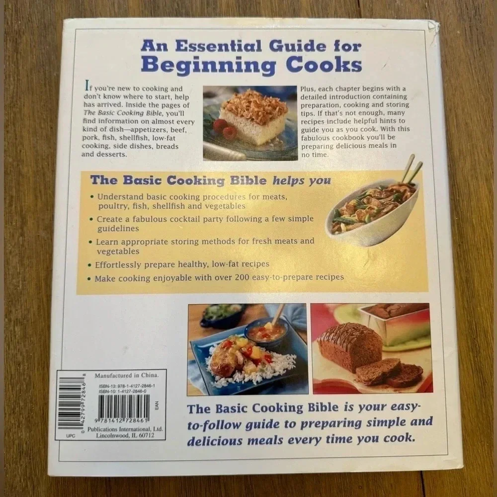 The Basic Cooking Bible with easy to follow recipes